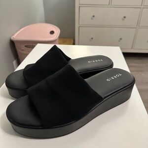 Torrid black sandals 12 - NEW